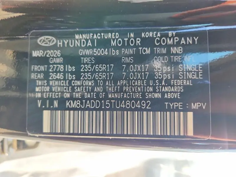 2026 HYUNDAI TUCSON BLUE SE  
