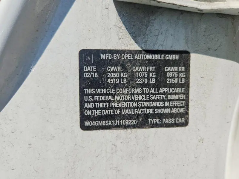2018 BUICK REGAL PREFERRED II  