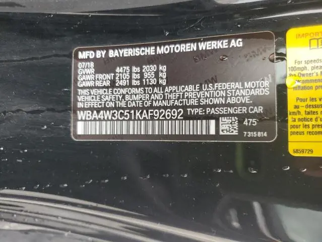2019 BMW 430I 