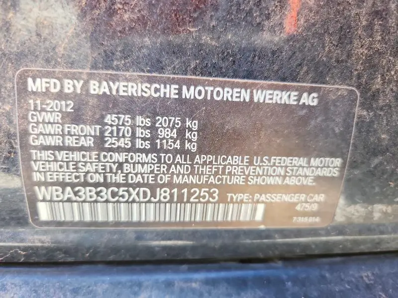 2013 BMW 328 XI  