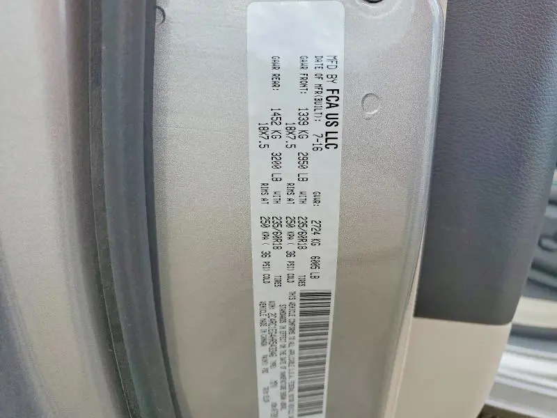2017 CHRYSLER PACIFICA TOURING L PLUS  
