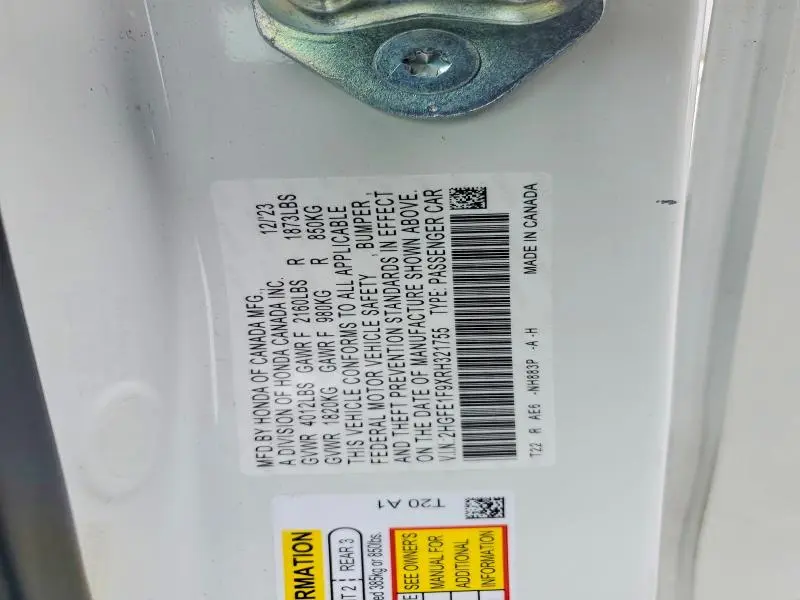 2024 HONDA CIVIC TOURING  