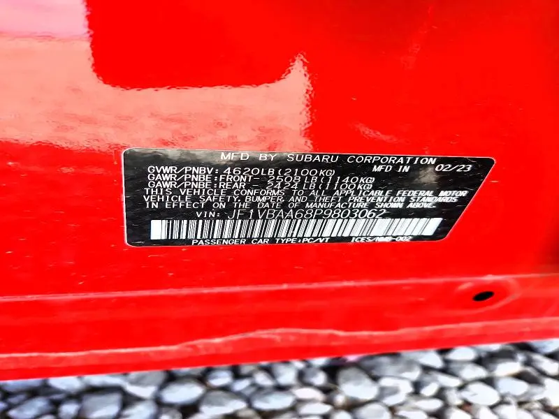 2023 SUBARU WRX   