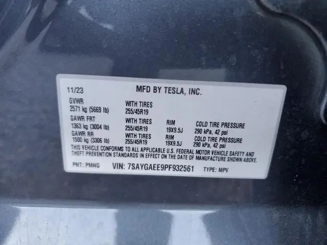 2023 TESLA MODEL Y   
