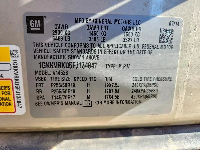 2015 GMC ACADIA SLT-1  