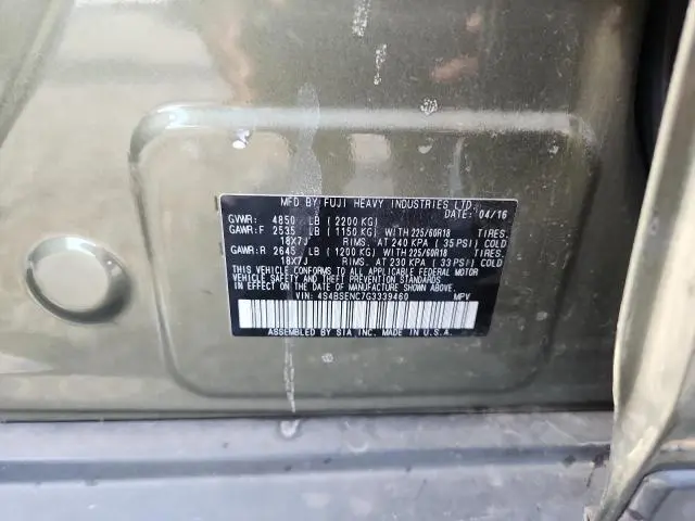 2016 SUBARU OUTBACK 3.6R LIMITED  