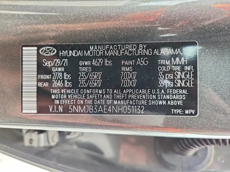 2022 HYUNDAI TUCSON SEL  