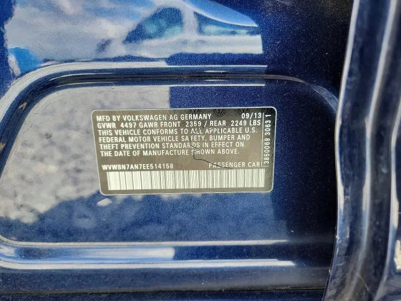 2014 VOLKSWAGEN CC SPORT  
