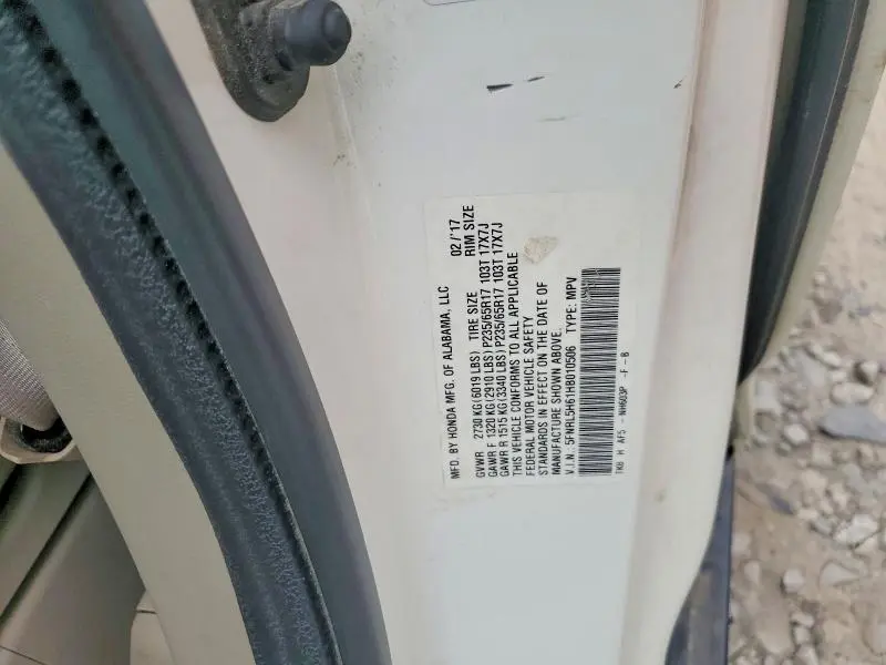 2017 HONDA ODYSSEY EXL  