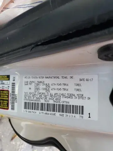 2017 TOYOTA TACOMA ACCESS CAB  