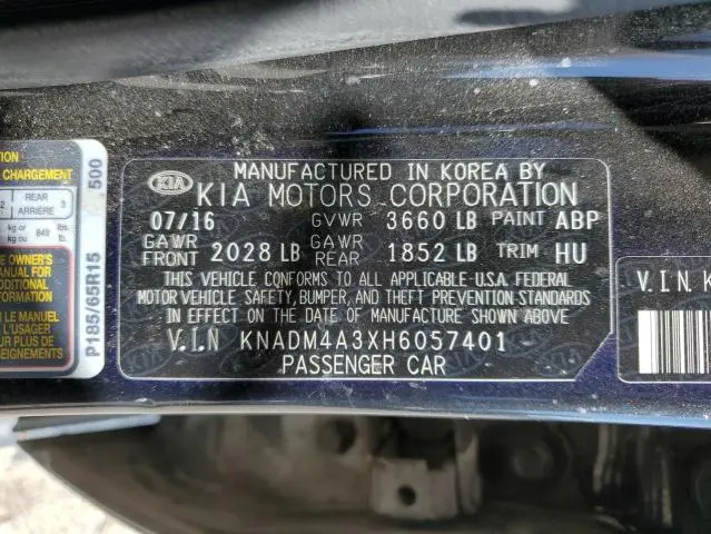 2017 KIA RIO LX  