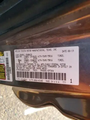 2019 TOYOTA TACOMA ACCESS CAB  