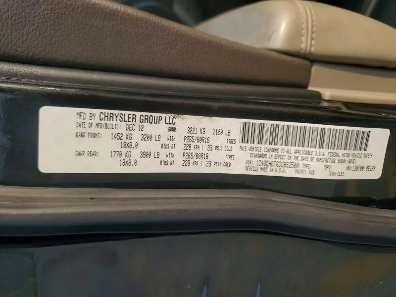 2013 DODGE DURANGO CREW  