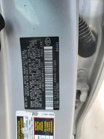 2011 TOYOTA CAMRY BASE  