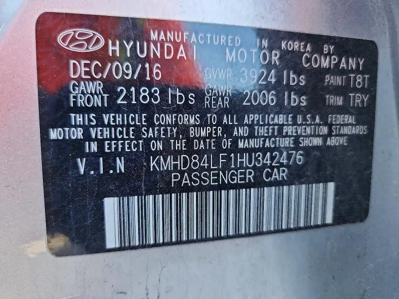 2017 HYUNDAI ELANTRA VALUE EDITION  