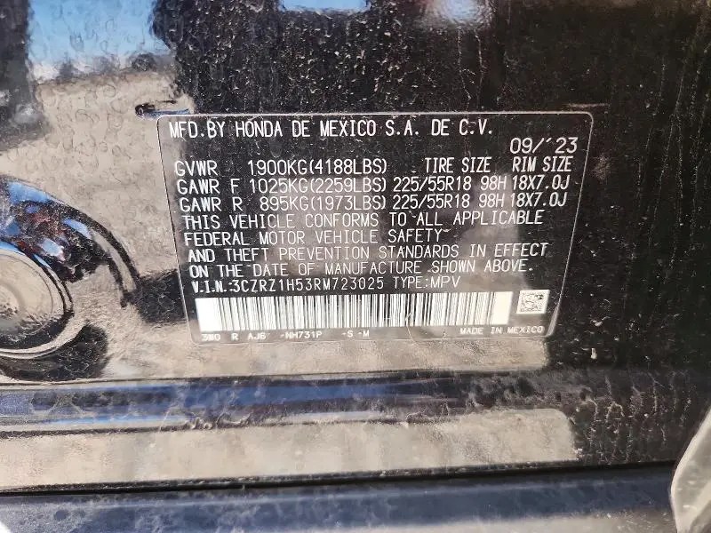 2024 HONDA HR-V SPORT  