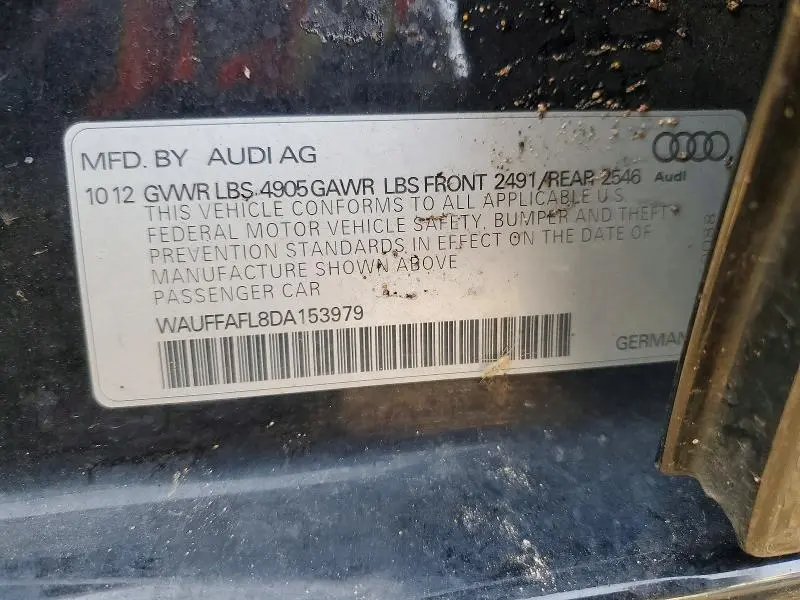 2013 AUDI A4 PREMIUM PLUS  
