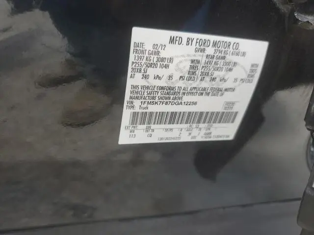 2013 FORD EXPLORER LIMITED  