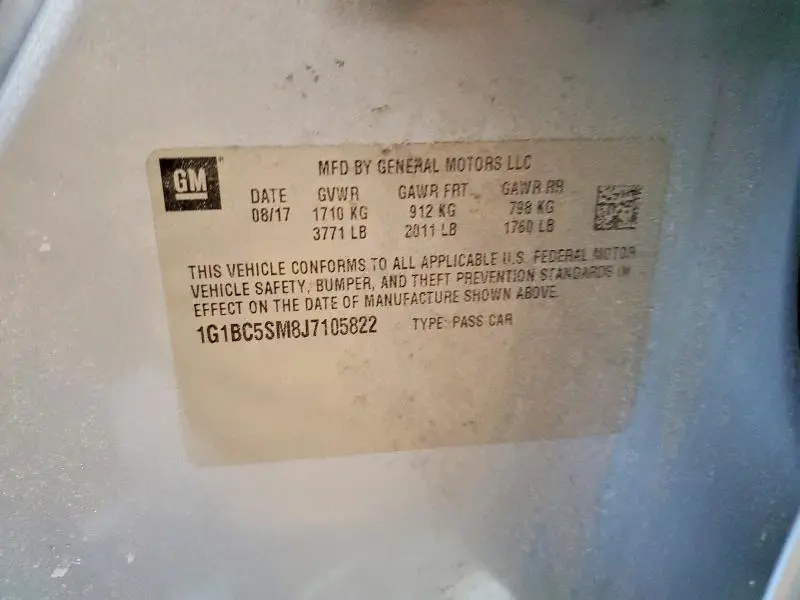 2018 CHEVROLET CRUZE LS  