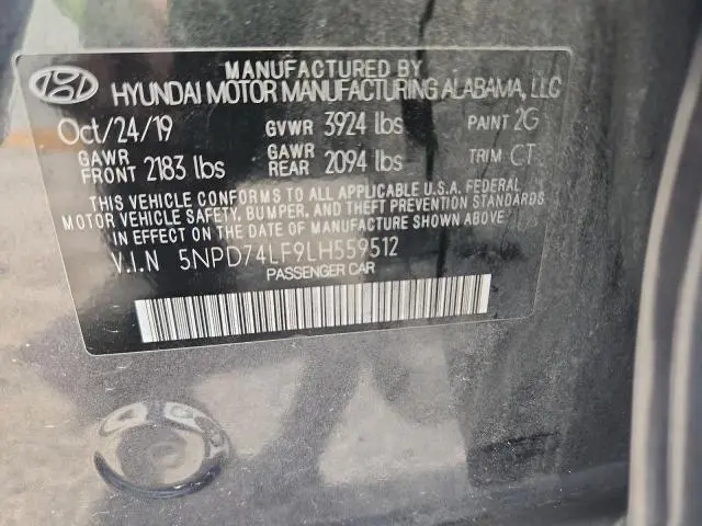 2020 HYUNDAI ELANTRA SE  