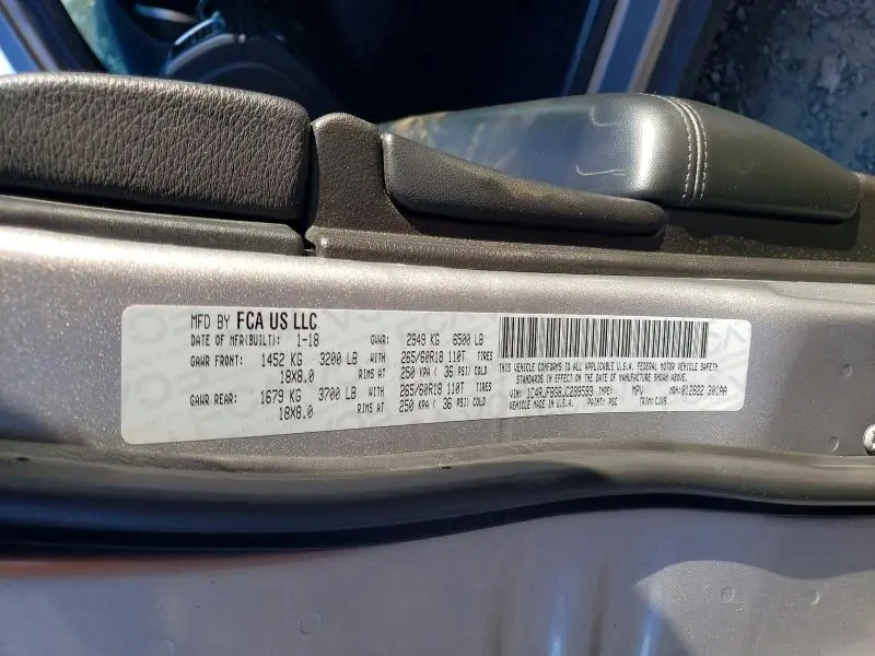 2018 JEEP GRAND CHEROKEE LIMITED  