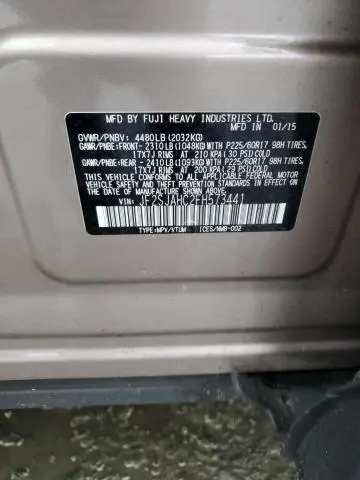 2015 SUBARU FORESTER 2.5I LIMITED  