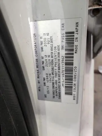 2014 MAZDA 6 TOURING  