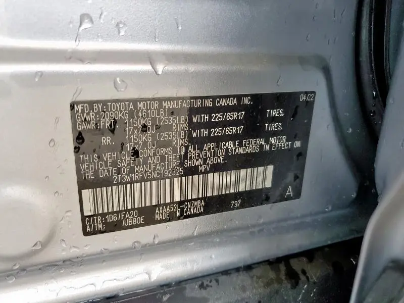 2022 TOYOTA RAV4 XLE