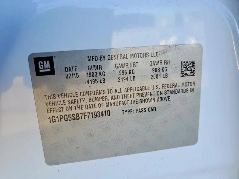 2015 CHEVROLET CRUZE LTZ  