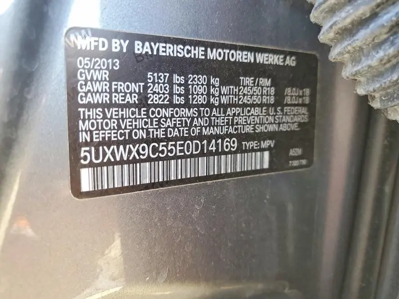 2014 BMW X3 XDRIVE28I  