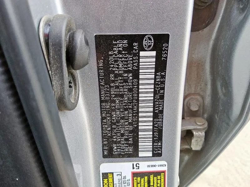 2023 TOYOTA CAMRY LE  