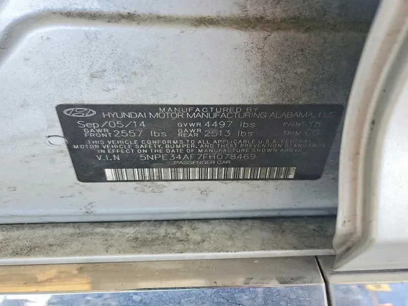 2015 HYUNDAI SONATA