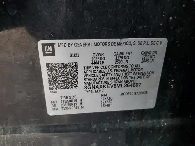 2021 CHEVROLET EQUINOX LT  