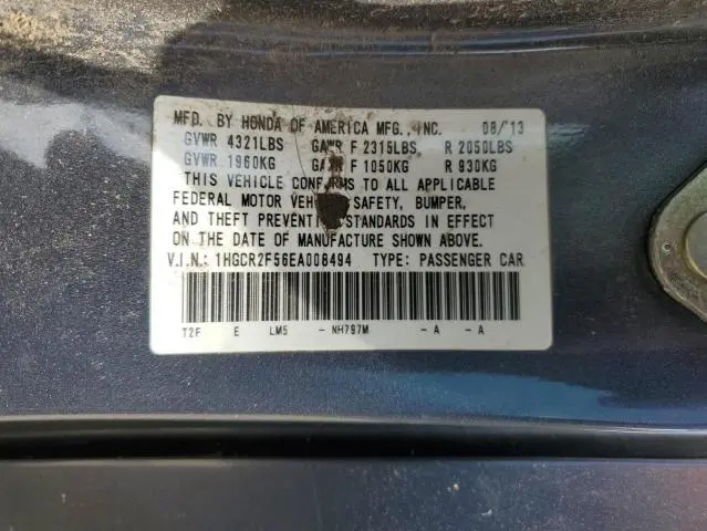 2014 HONDA ACCORD SPORT  