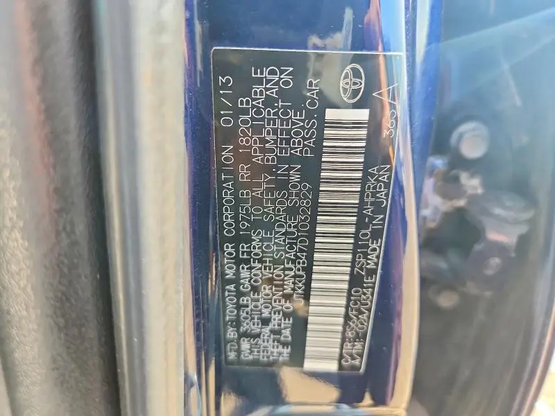2013 SCION XD BASE  