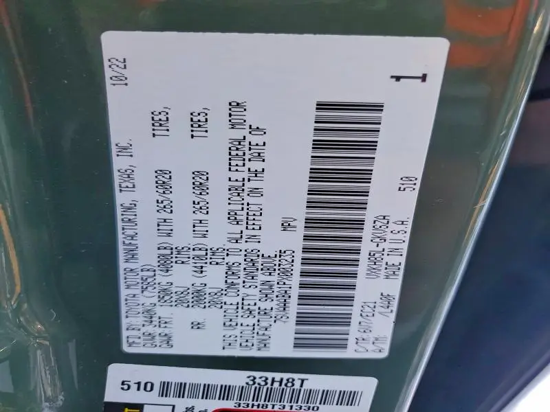 2023 TOYOTA SEQUOIA SR5  