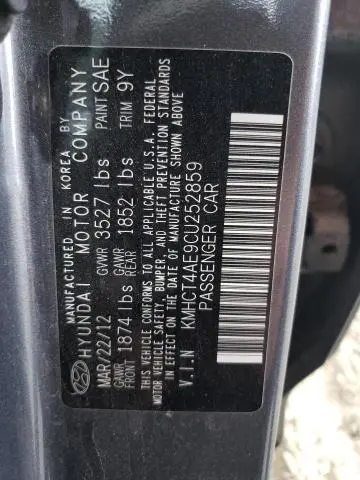 2012 HYUNDAI ACCENT GLS  