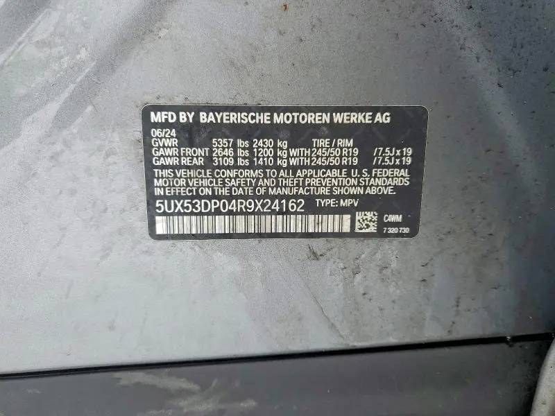 2024 BMW X3 XDRIVE30I  