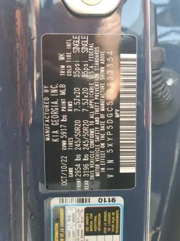 2023 KIA TELLURIDE SX  