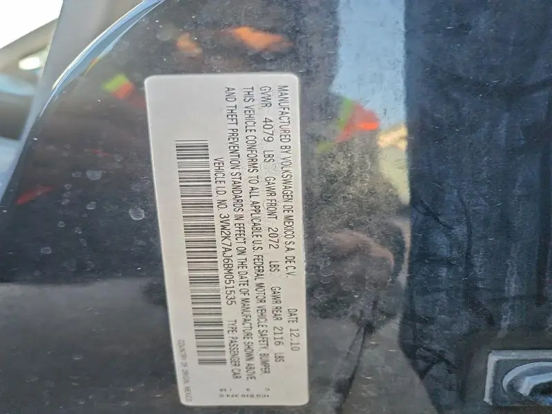 2011 VOLKSWAGEN JETTA BASE  