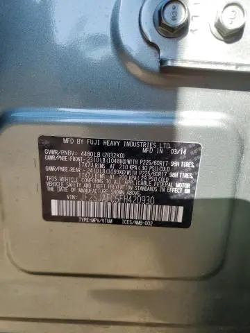 2015 SUBARU FORESTER 2.5I PREMIUM  