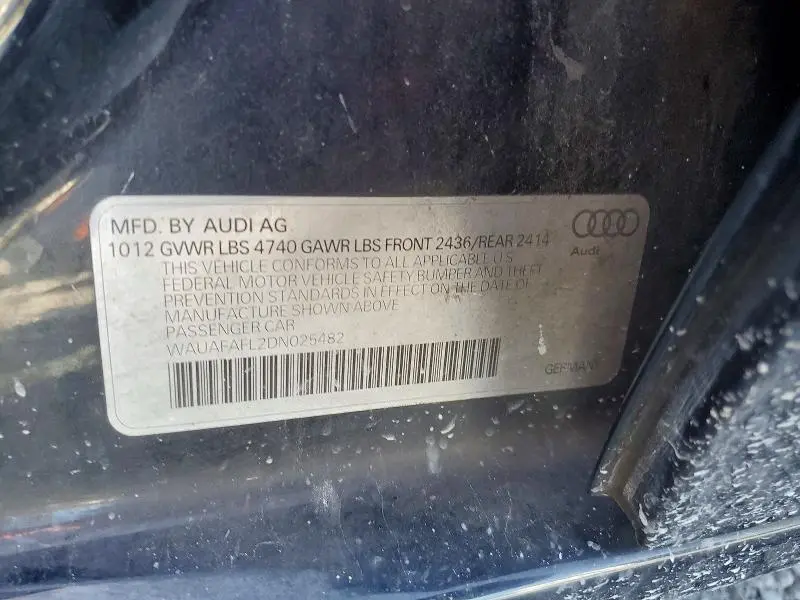 2013 AUDI A4 PREMIUM  