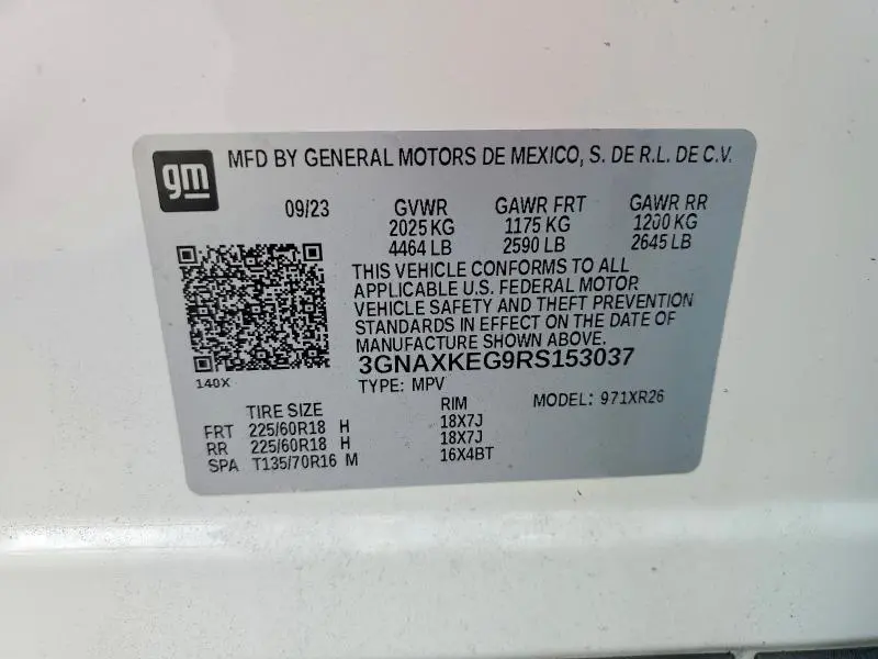 2024 CHEVROLET EQUINOX LT  