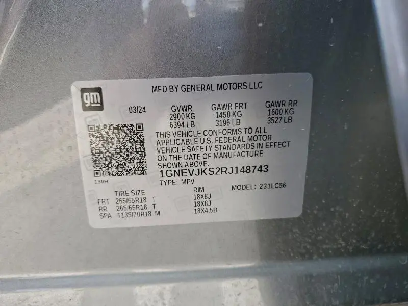 2024 CHEVROLET TRAVERSE LT Z71  