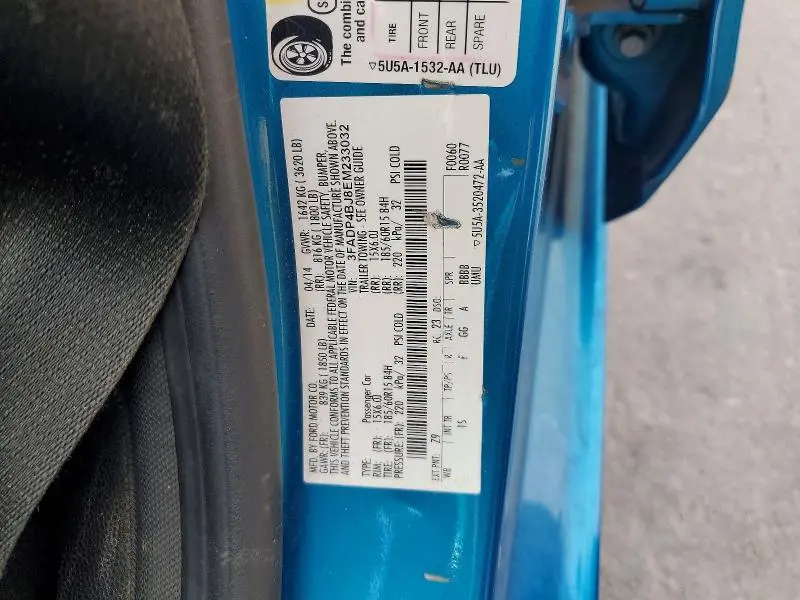 2014 FORD FIESTA SE  