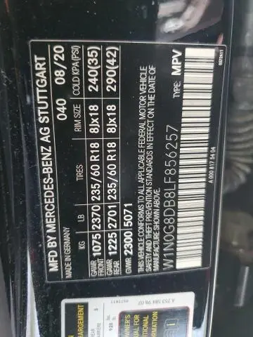 2020 MERCEDES-BENZ GLC 300  