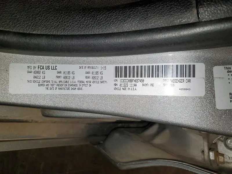 2015 CHRYSLER 200 LIMITED  