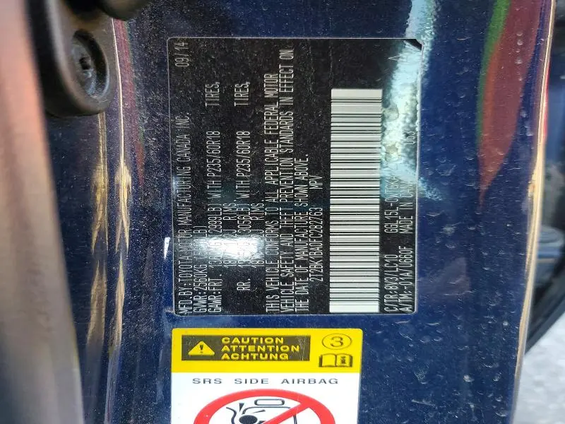 2015 LEXUS RX 350 BASE  