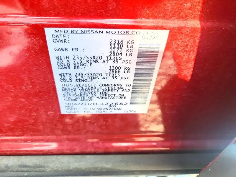 2024 NISSAN MURANO PLATINUM  