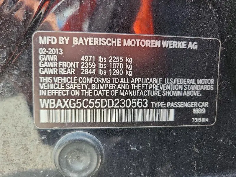 2013 BMW 528 I  